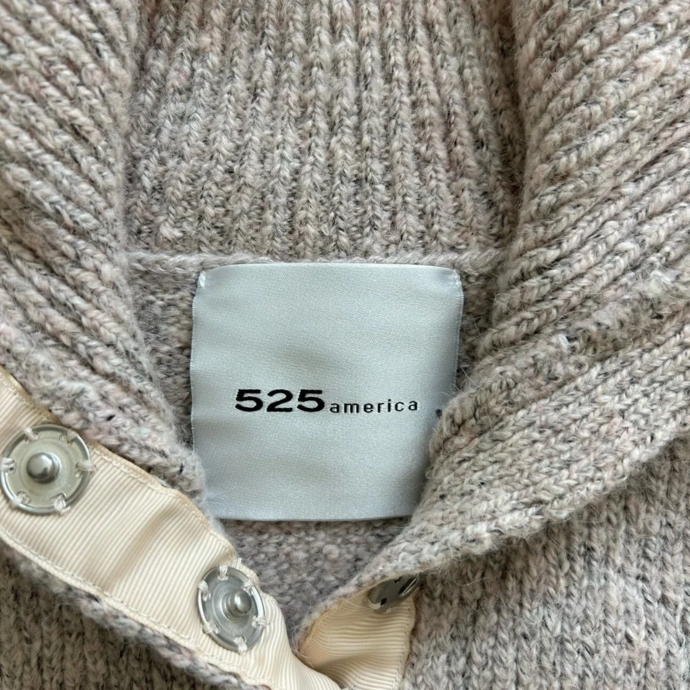 Boxy Snap Snap Front Henley - Picture 3 of 5